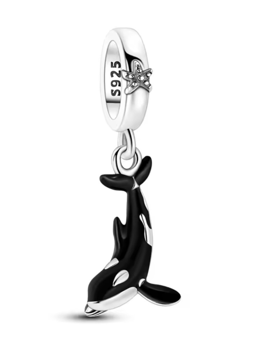 New S925 Orca Glow In The Dark Pandora Style Charm